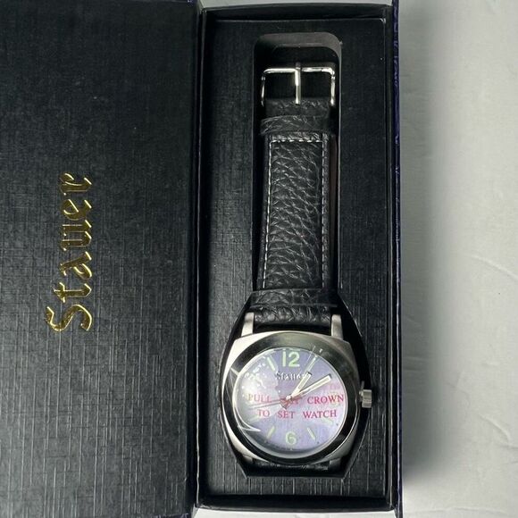Stauer Valeo Genuine Leather Watch (Damaged Box) - Picture 1 of 12